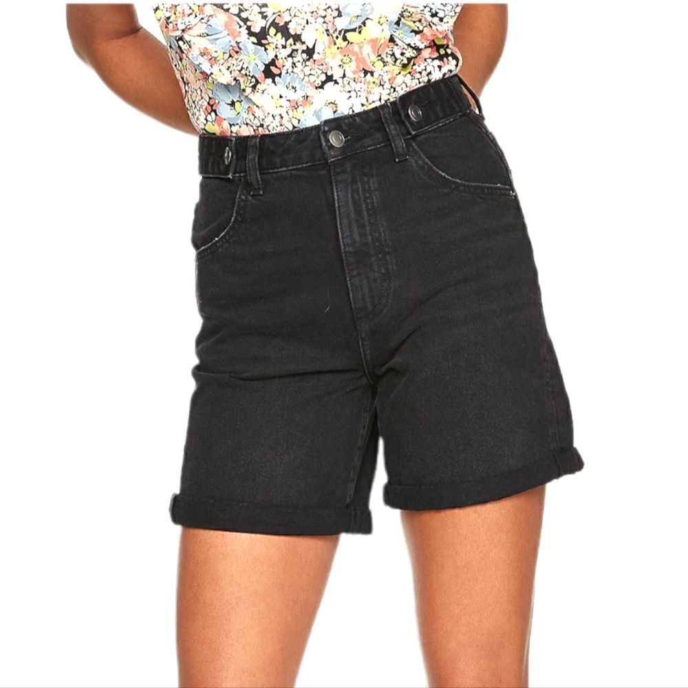 juniors' wide leg high waist denim shorts from SO.